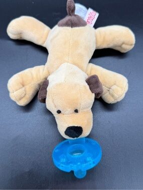 Mary Meyer Wubbanub 5" Plush Puppy Dog Pacifier Soother Lovey Stuffed Animal